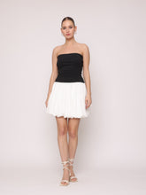 White & Black Short Dress