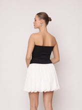 White & Black Short Dress